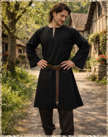 Schlichte Langarm - Tunika - 2 Farben